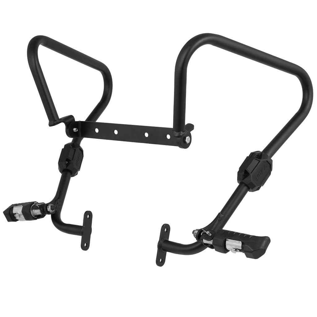 Protetor De Carenagem Motor Com Pedaleiras Retrátil Mata Cachorro Para Moto Yamaha Fazer 250 2010 2011 2012 2013 2014
