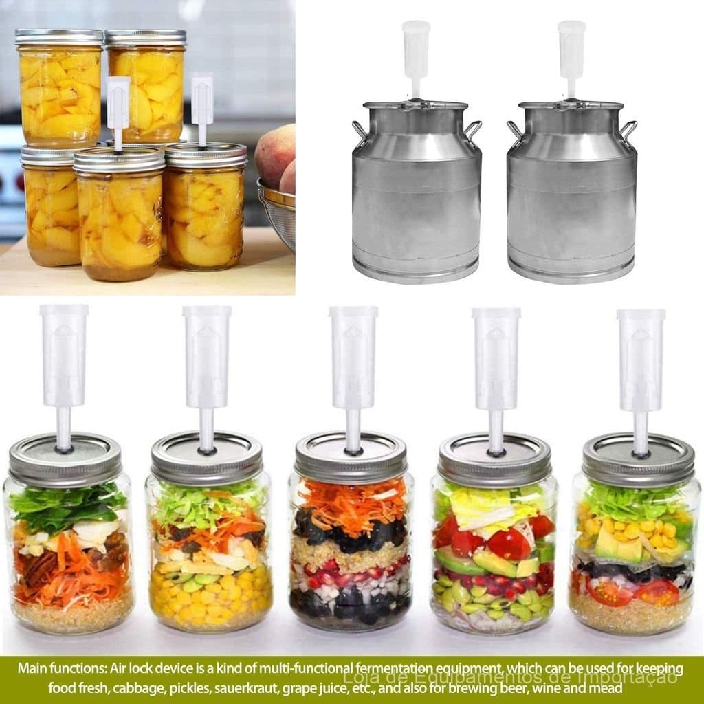 Conjunto de 5 peças de válvulas de bloqueio de ar controladas por computador, utilizadas para fermentação de vinho e cer