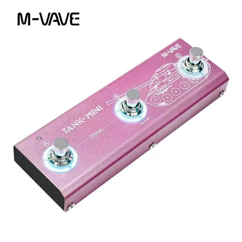 M-VAVE Tank Mini Efeitos Pedal de Baixo de Guitarra Suporte IR e OTG Gravação Integrado Amp/Cab/Mod/Delay/FX E Peças de