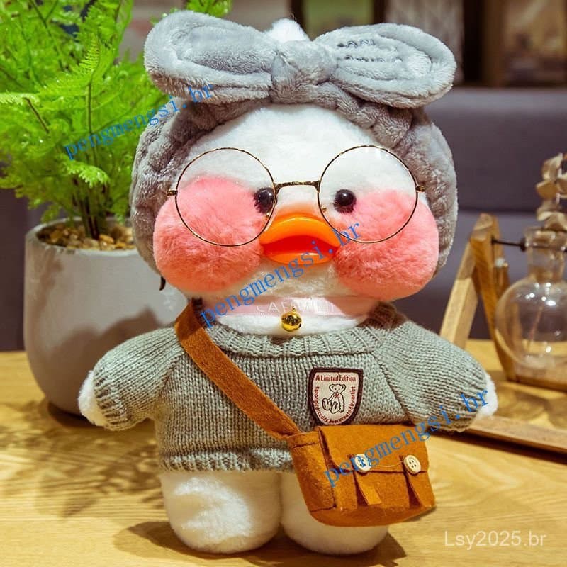 Pato de Pelúcia Larafan de 30 cm, Brinquedo de Desenho Animado, lalafanfan, Brinquedos de Role-Play para Meninas UCFB