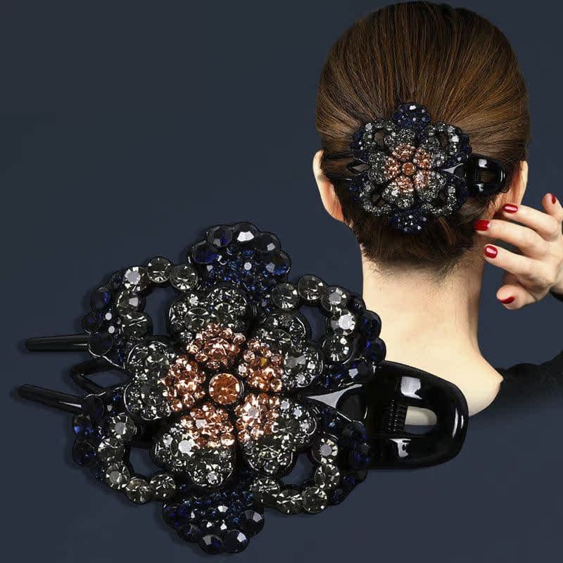 Influenciador versão coreana de venda quente grande clipe de garra incrustado de diamantes acessórios de cabelo feminino