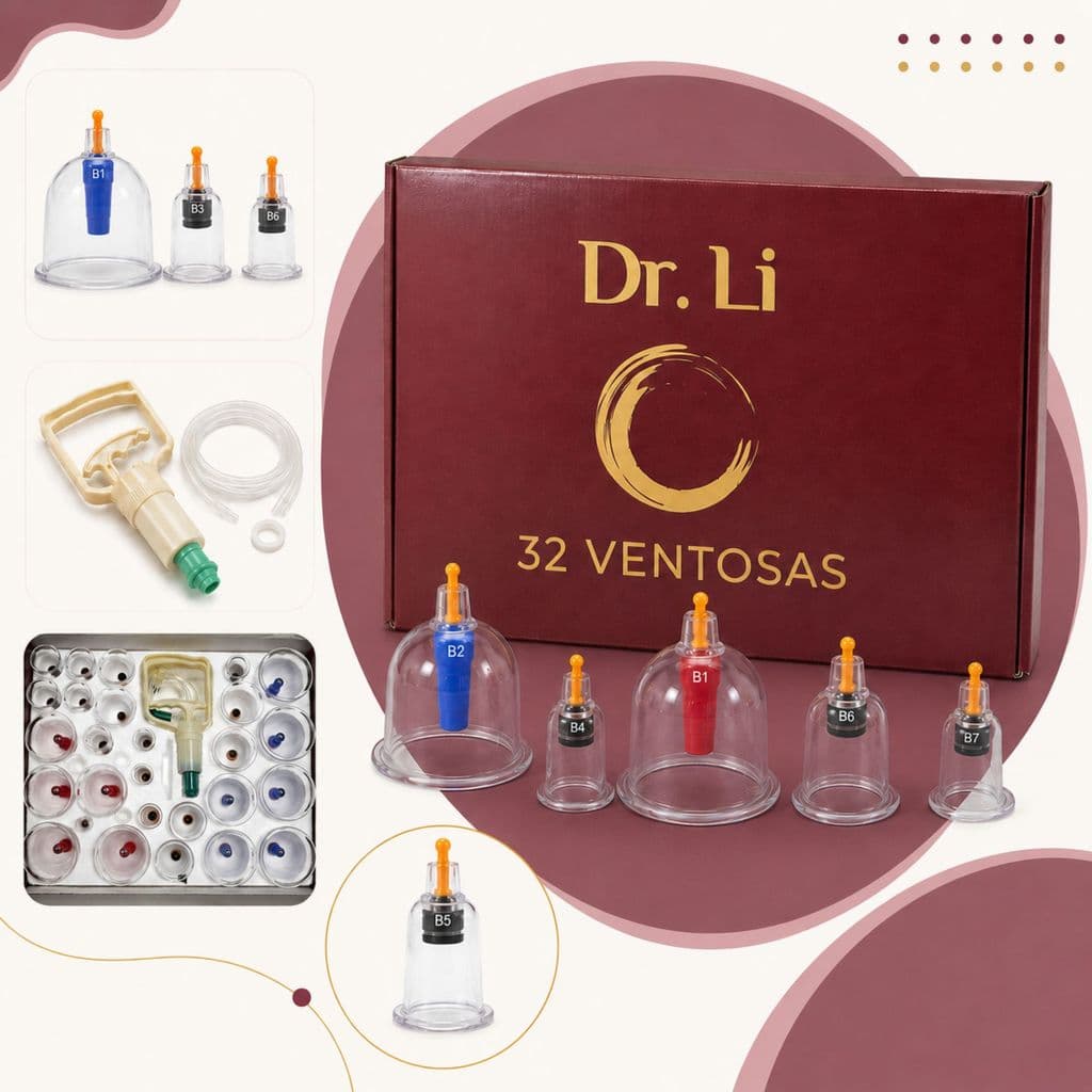 Kit 32 Ventosas Corporal Terapeuticas Ventosaterapia Copos Massoterapia Cupping Acupuntura Sucção