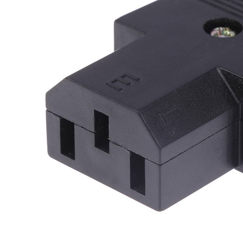 Chuaniaji 16A 250V IEC Conector De Cabo Reto C13 C14 Plugue Macho Fêmea Alimentação Reutilizável 3 Pinos AC Soet BR