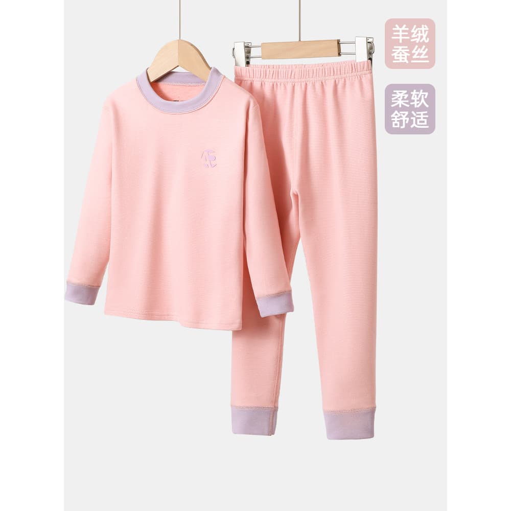 Meninas alemão veludo conjunto de roupa interior térmica crianças outono inverno Homewear adolescente bebê outono roupas