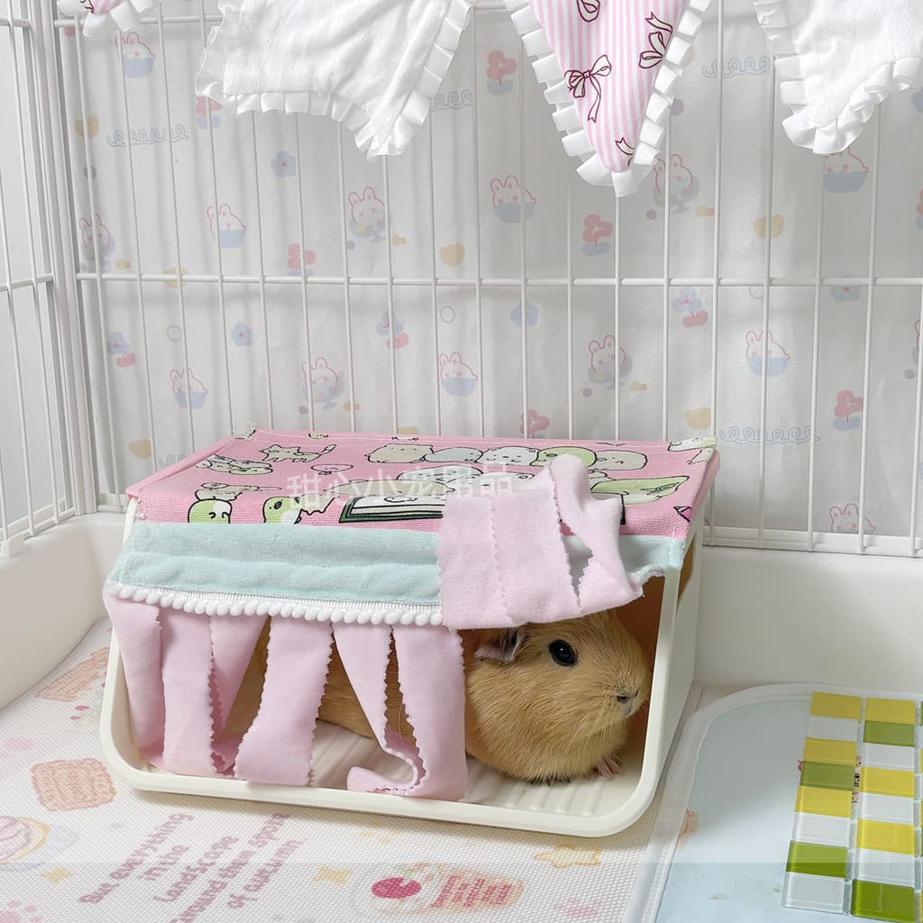 Cobaia borla escondendo casa coelho anão escondendo casa Pet cobaia pequena cobaia ninho cama saco de mel ninho don
