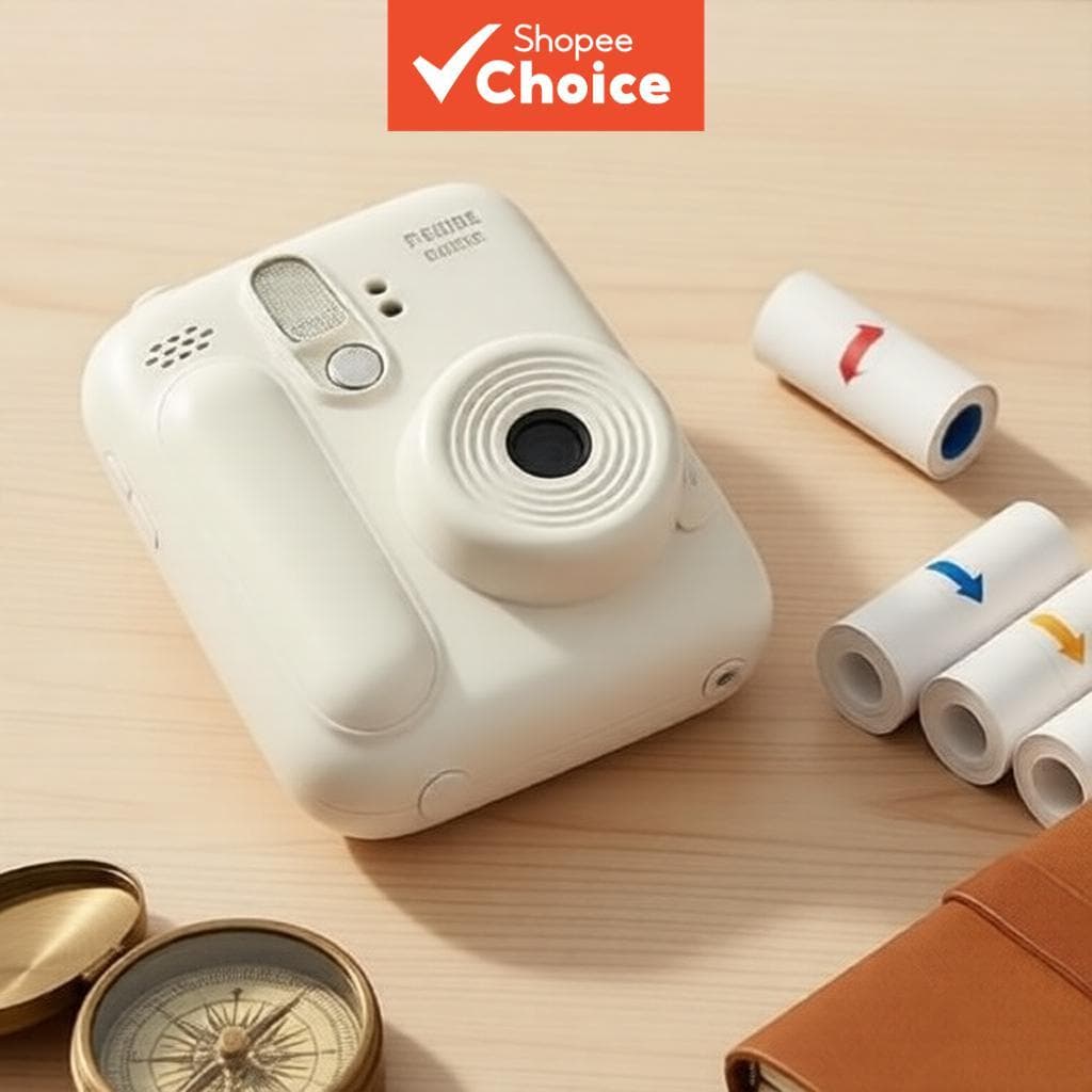 Mini Impressora Fotográfica Câmera De Impressão Instantânea Térmica 32G Cartão Divertido Dos Desenhos Animados Crianças