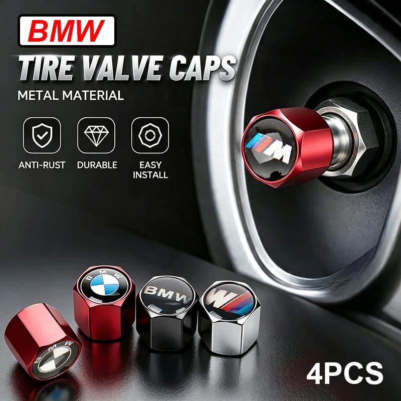 4 Pçs Tampas De Poeira Da Haste Válvula Do Pneu Roda Carro Cobre Para BMW M Power X4 X5 X6 E30 E31 E63 E64 E87 E92 E93 F