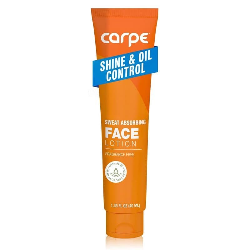Loção Facial Carpe Absorvente de Suor e Controladora de Oleosidade, Contém Ácido Hialurônico Hidratante e Esqualano, Sem
