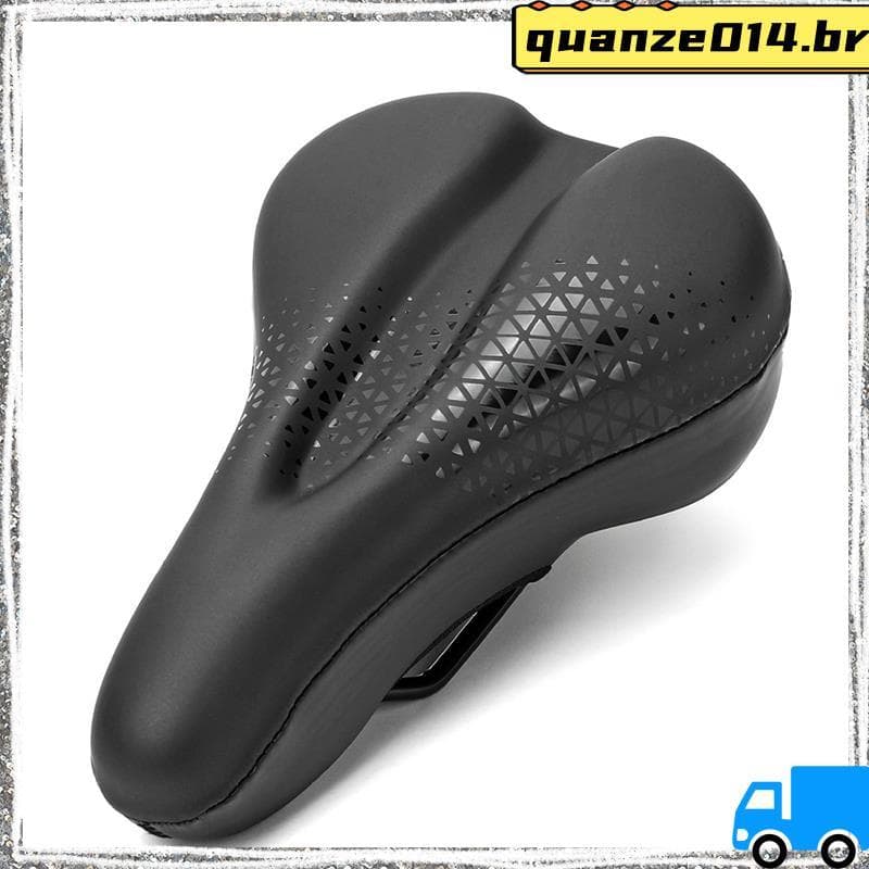 Capa De Selim De Bicicleta De Montanha Respirável Super Macia Esponja Gel Assento À Prova D'água Absorção De Choque Almo
