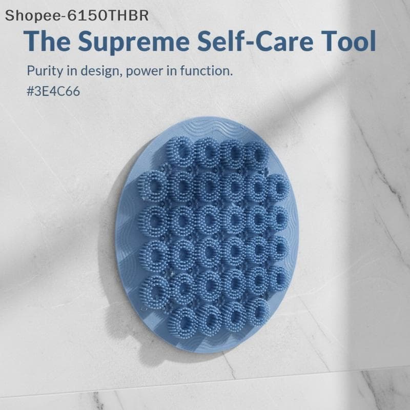 [VJ] 1Pc Ba Scrub Escova De Banho Ventosa Almofada Massageadora De Pés Antiderrapante Para Banheiro Chuveiro Limpeza Pro