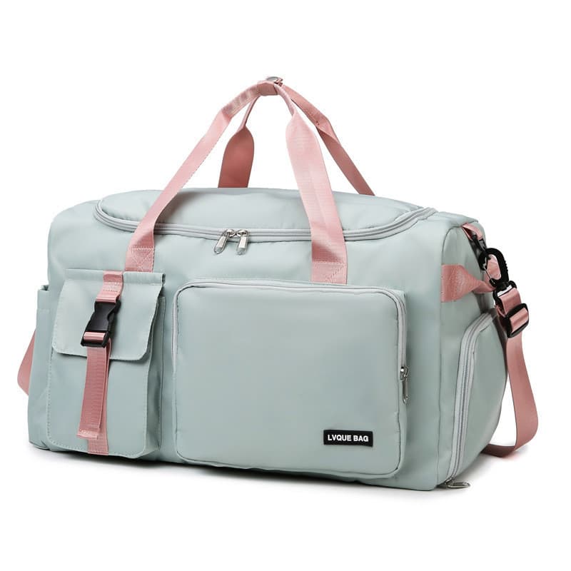 Urbano Simples Carta Contraste Cor Viagem Bolsa Oxford Pano Grande Capacidade Separação Seca Molhada Academia Bolsa