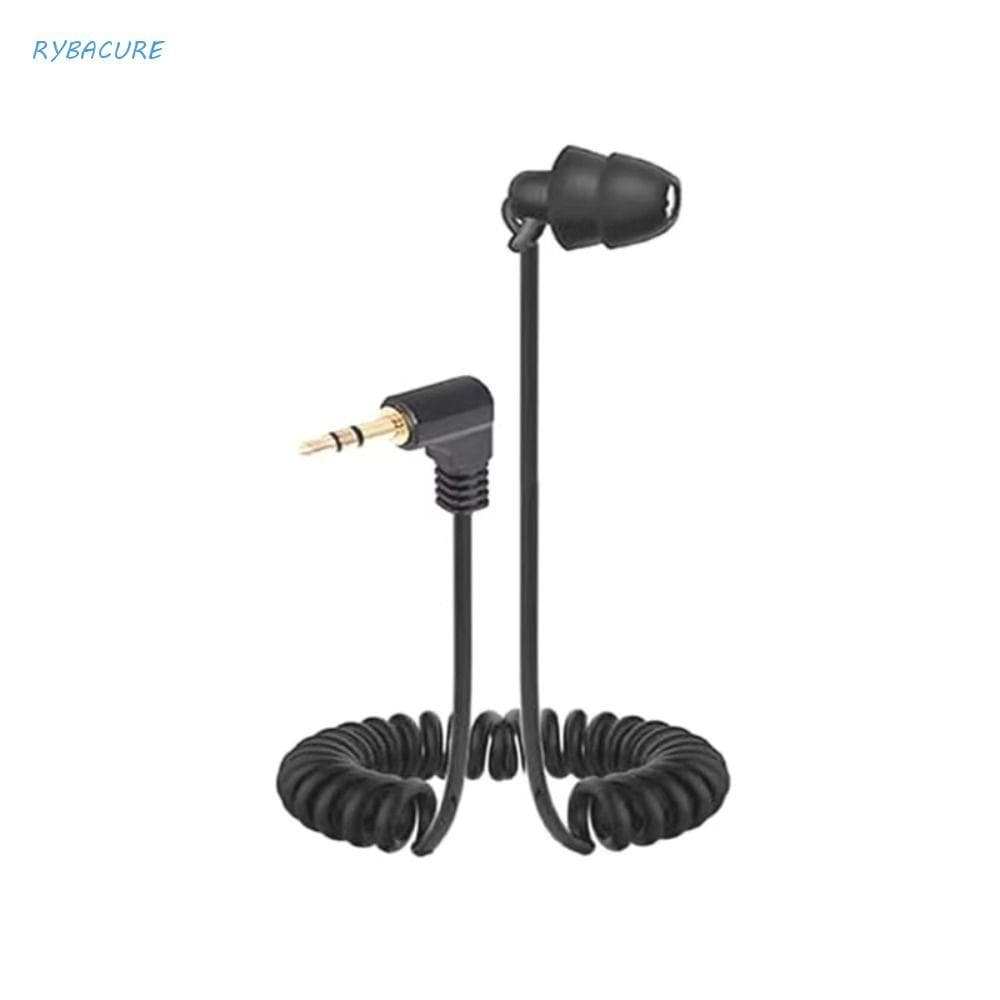 Fone De Ouvido De Lado Único , Cabo Flexível Intra-Auricular , Fones Com Mola De 3.5 Mm , Fio De Graves Pesados Únicos