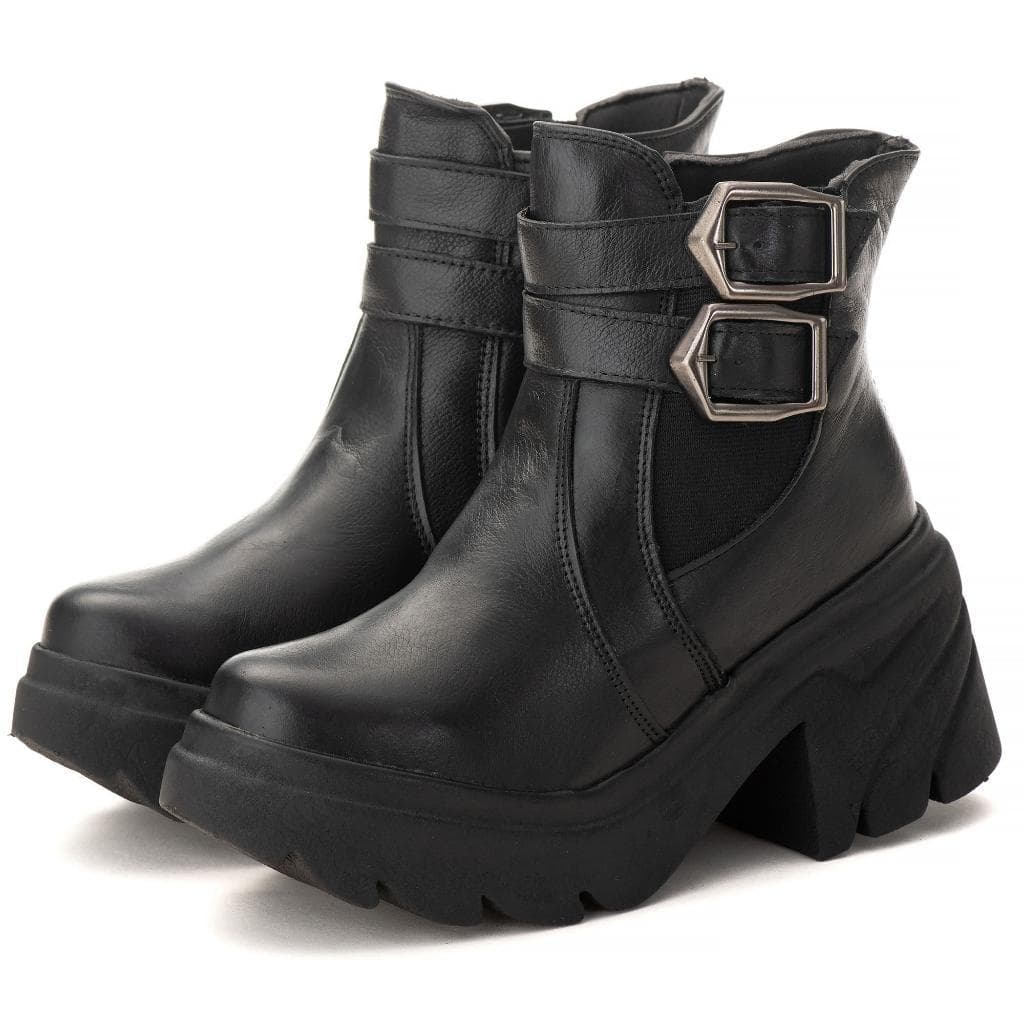 Bota Coturno Chelsea Tratorada Com Fivela Pettinari