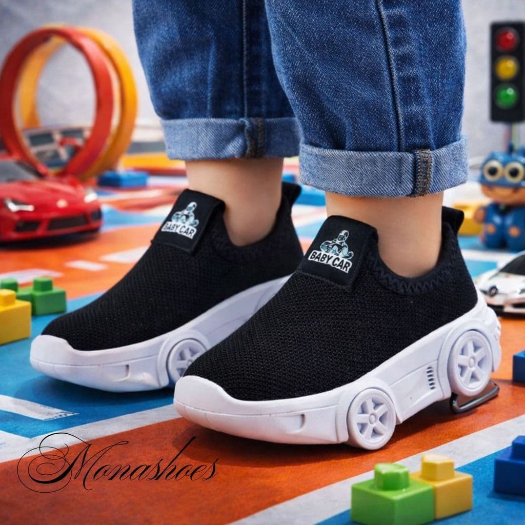 Tênis Infantil Casual com Design de Carro | Confortável e Seguro para Crianças