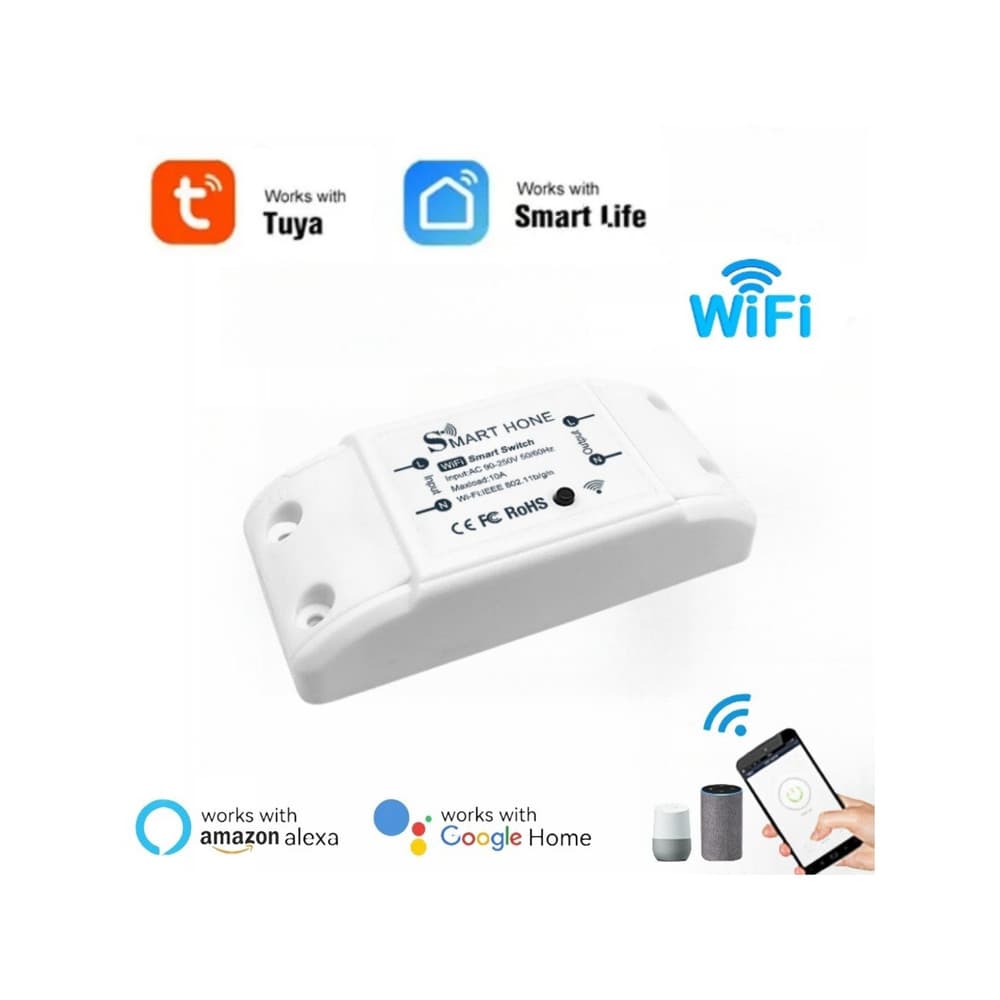 Graffiti Smart Switch WIFI com função RF433 Celular APP Timing Googlehome Controle de alto-falante inteligente