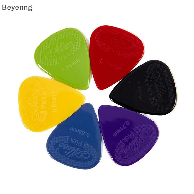 [BEN] 10 Peças Alice Guitar Pick Antiderrapante Preto Branco Nylon Mediador Para Guitarra Elétrica Acústica Ukulele Aces