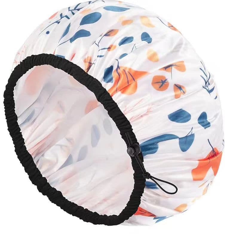 Touca de banho Extra grande com bainha ajustável, novo estilo, à prova d'água, para uso doméstico, Anti-poeira, touca de