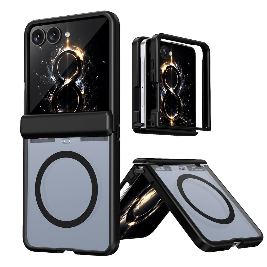 Capa Para Samsung Galaxy Z Flip 8 , 7 Compatível Com Magsafe , Proteção De Dobradiça Protetora Translúcida Fosca Rígida