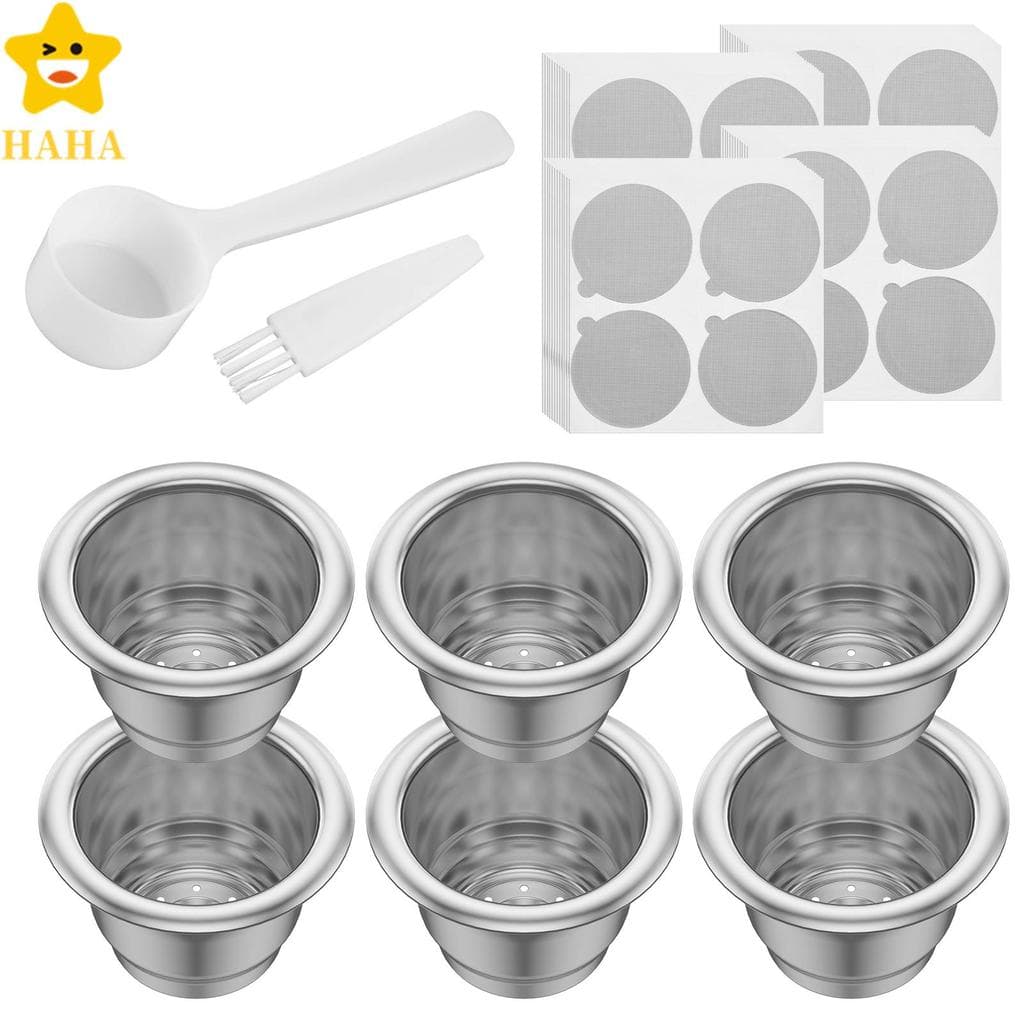 Conjunto De Cápsulas De Café De Aço Inoxidável Para Essenza Mini C30 Cápsula Recarregável Reutilizável SHOPSBC0200