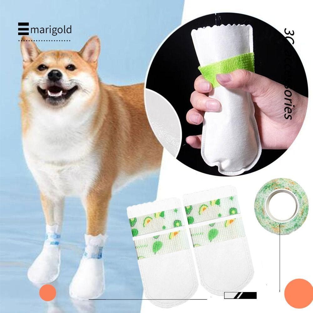 Capa De Sapato Descartável Para Animais De Estimação MARIGOLD , Meias Respiráveis Anti-Sujeira Sapatos De Cachorro , À P