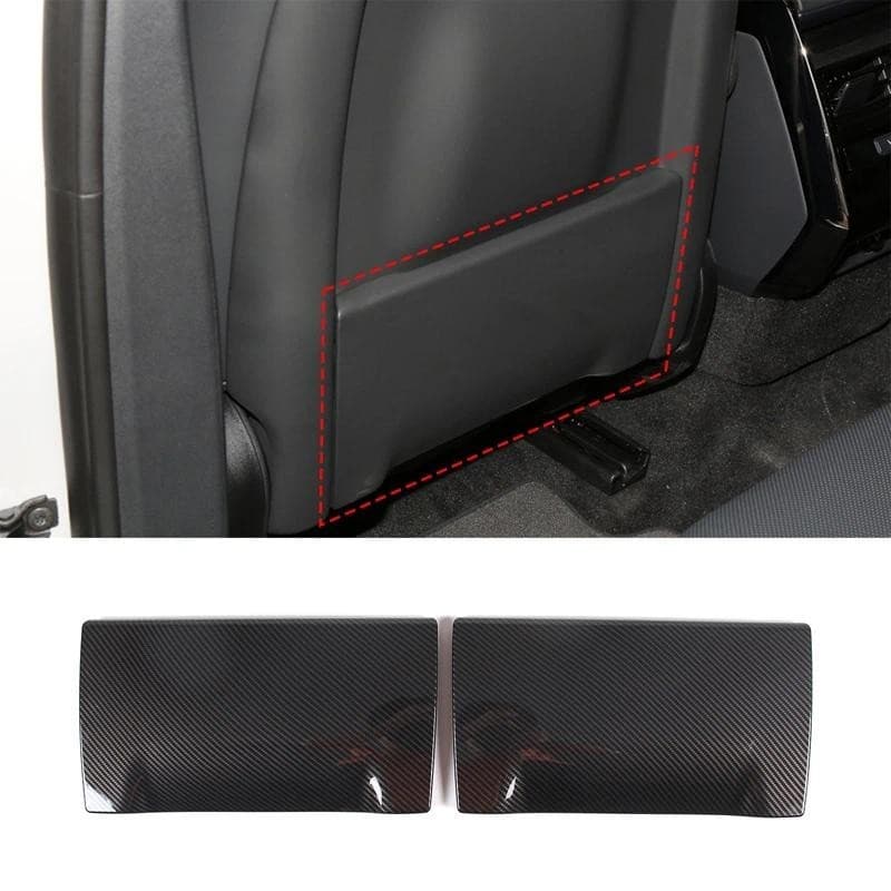 Para Land Rover Range Vogue/Sport 2023 ABS Estilo De Fibra Carbono Assento Traseiro Kick Painel Cobre Acessórios Interio