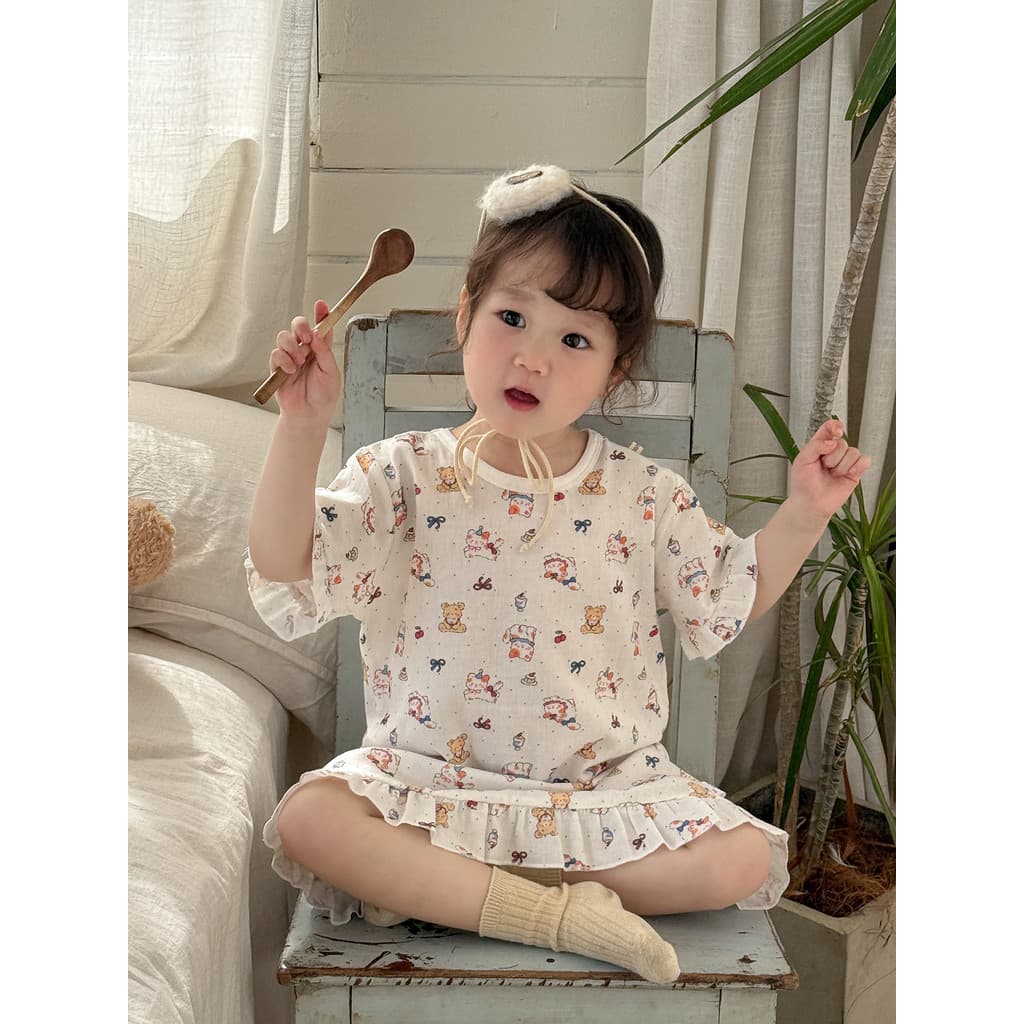 Meninas camisola de algodão puro gaze verão estilo fino crianças pijamas de uma peça roupas para casa do bebê meninas al