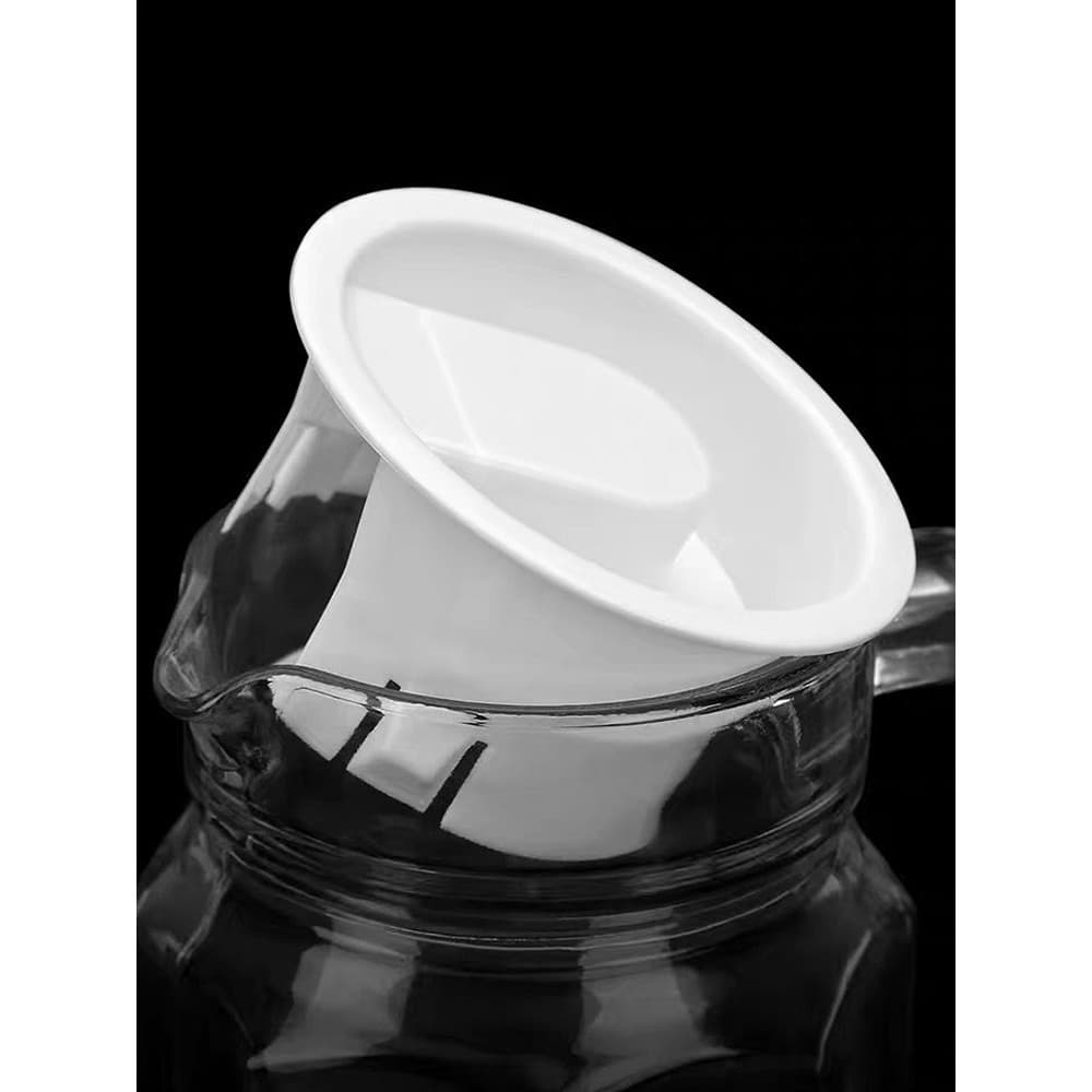 Material PP de qualidade alimentar Universal tampa de pote listrado pote octogonal garrafa de água fria de vidro tampa d