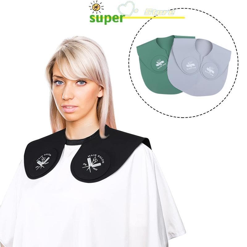 Glowingbubbles Silicone Colar De Corte De Cabelo Tingimento Xales Cabeleireiro Capa Ne Envoltório Guarda Almofada De Omb