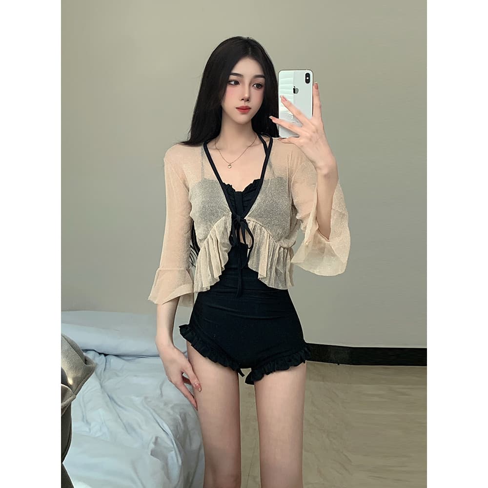 Maiô feminino 2026 novo estilo de venda quente conservador conjunto de duas peças capa barriga mais magro olhar High-End