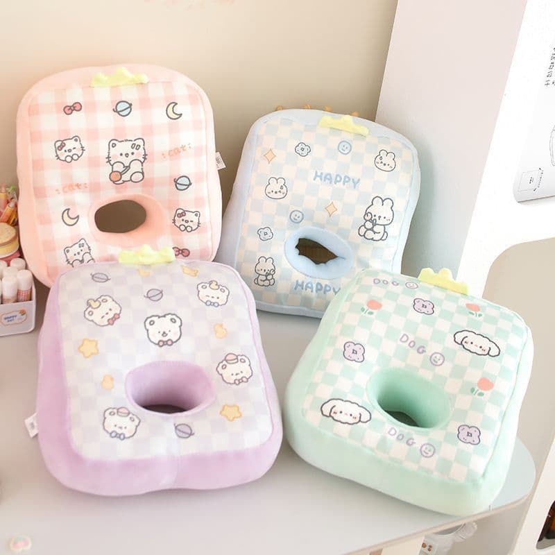 Bonito animal de estimação nap Break deitado cama crianças estudantes da escola primária dormir sala de aula travesseiro