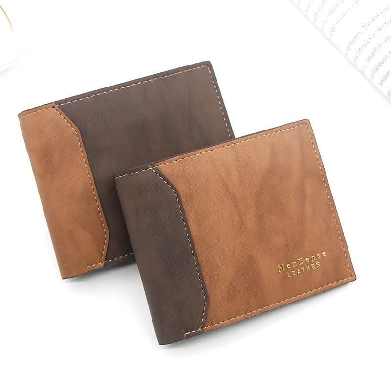 [Promoção] Nova Carteira Curta Masculina MenBense com Padrão em Relevo e Capa Destacável em Couro Fosco 7.21