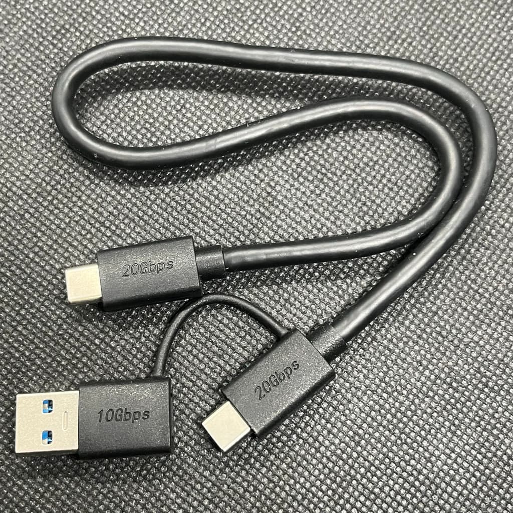 Cabo de dados de disco rígido dois em um 20gb USB3.1 Disco rígido Gen2 Cabo de dados typec de cabeça dupla multifunciona
