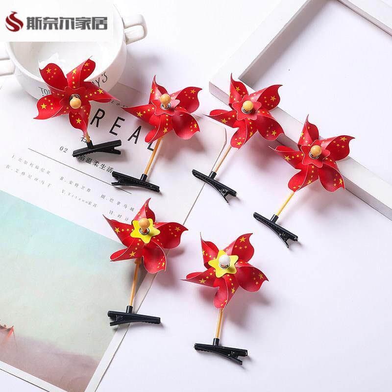 Jogos cocar moinho de vento Hairpin estrela de cinco pontas amor acessórios para o cabelo jogos escolares desempenho coc