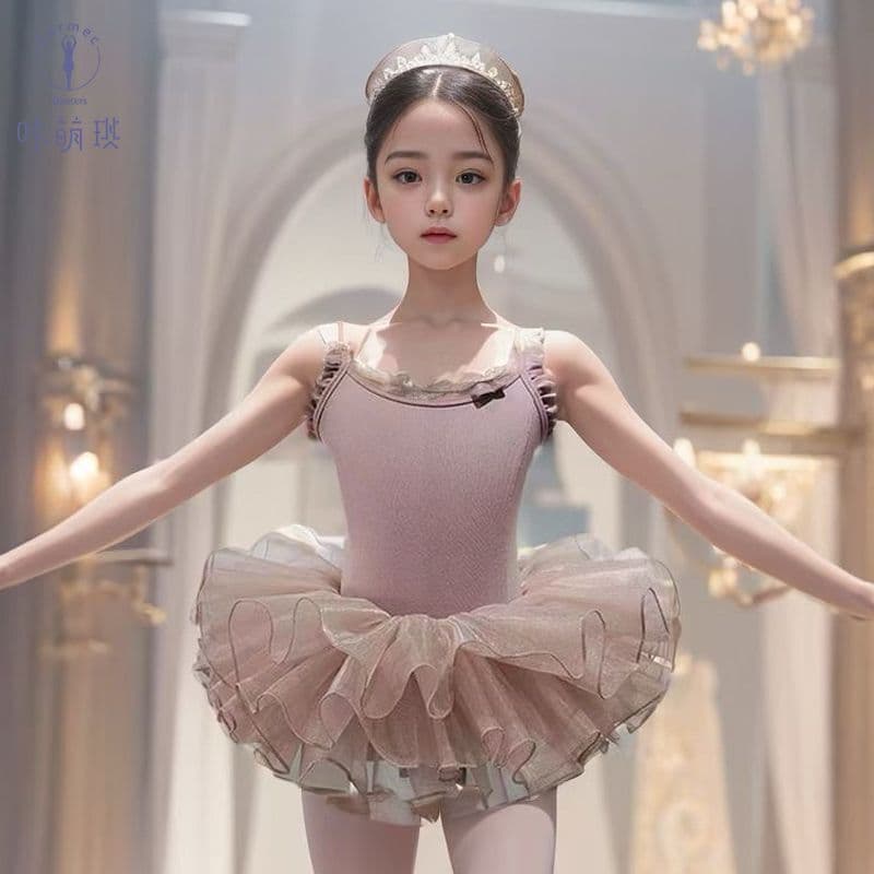 Fantasia de dança infantil, fantasia de balé de verão, fantasia de dança para meninas, fantasia de prática feminina, dan