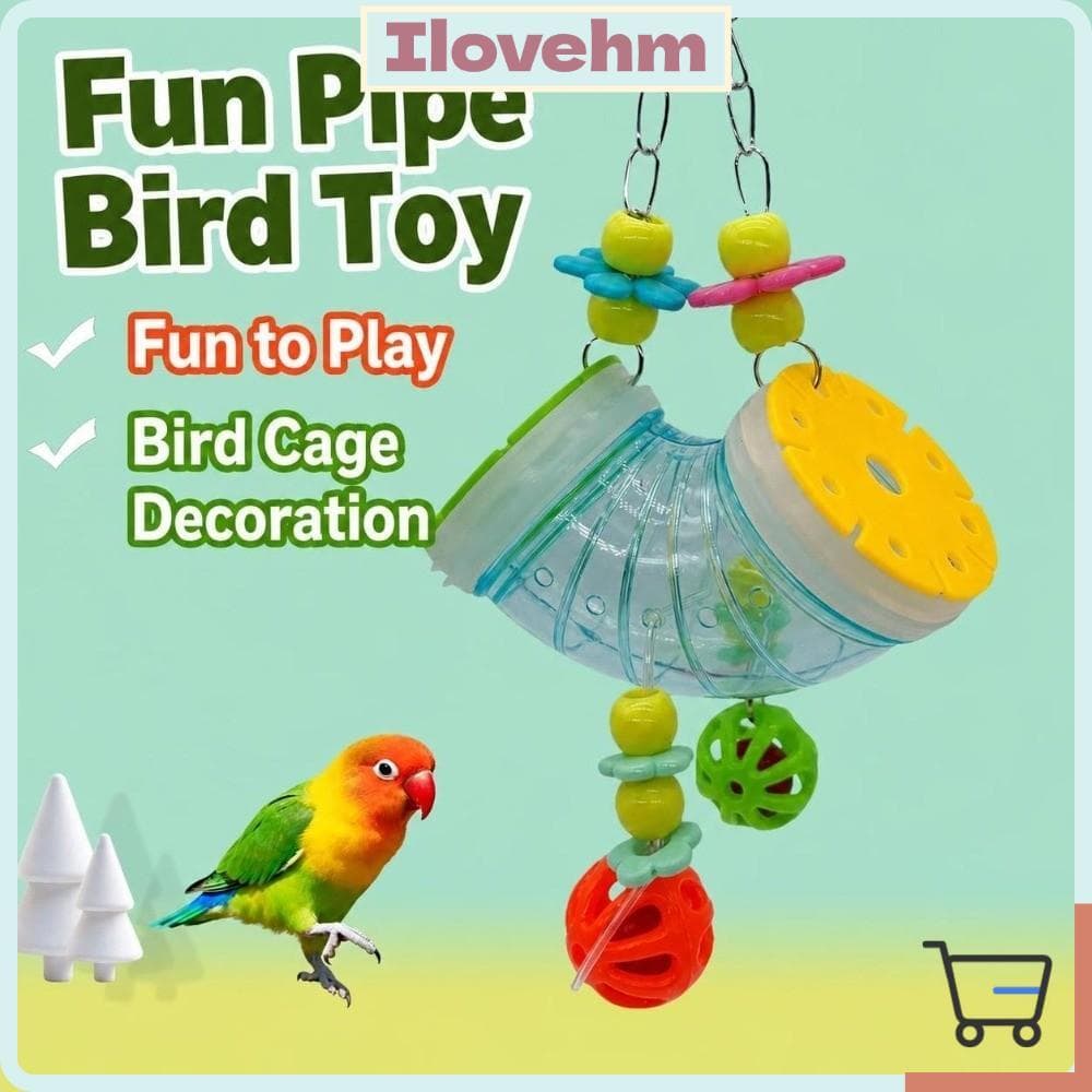 Brinquedos De Forrageamento De Papagaio LUCKY-ILOVEHM , Brinquedo Interativo De Túnel De Pássaro Para Alívio De Tédio ,