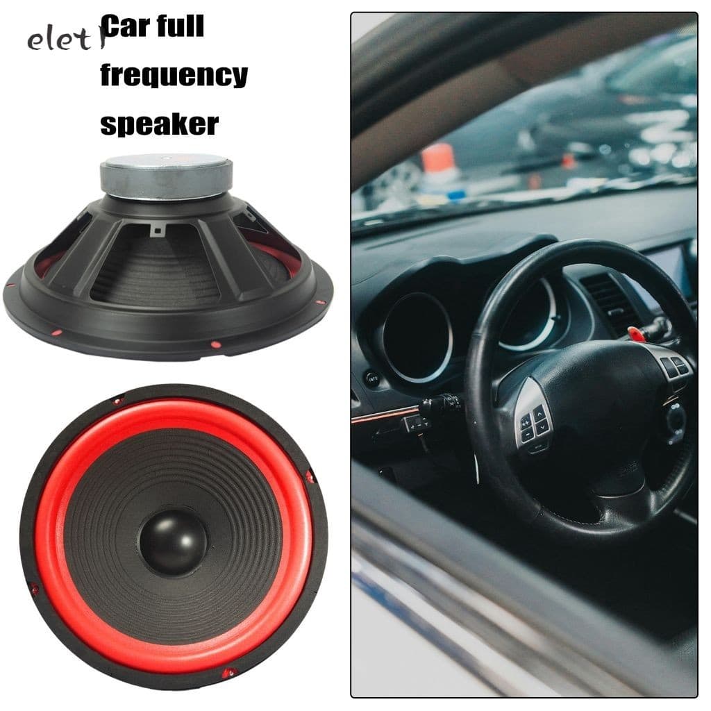 Alto-Falante Subwoofer Vermelho De 8 Polegadas-4 Ohm Para Áudio De Carro