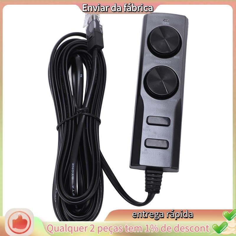 Controle De Fio Para Alto-Falante De Carro WX130DA Subwoofer Estéreo Cabo De Áudio
