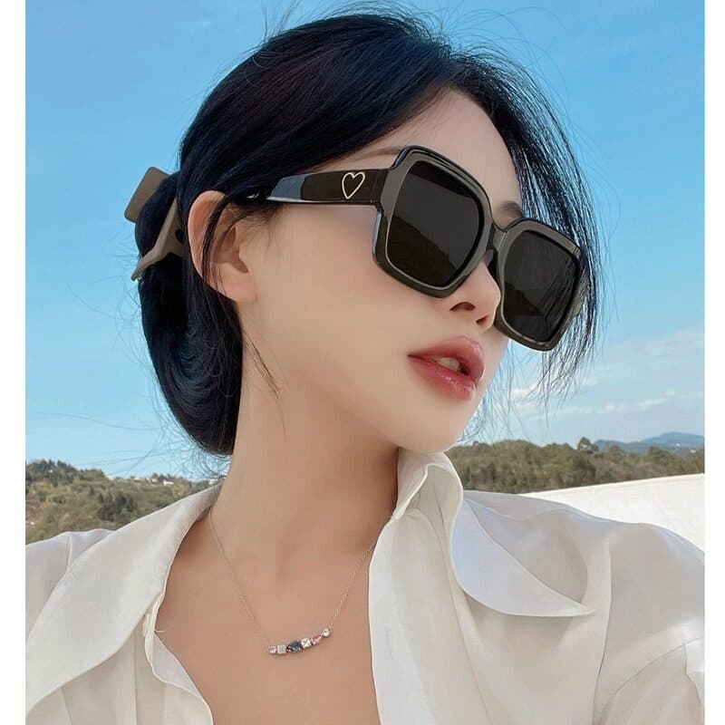 óculos feminino de sol oculos de sol óculos de sol feminino com proteção uv óculos de sol quadrado feminino Versão corea
