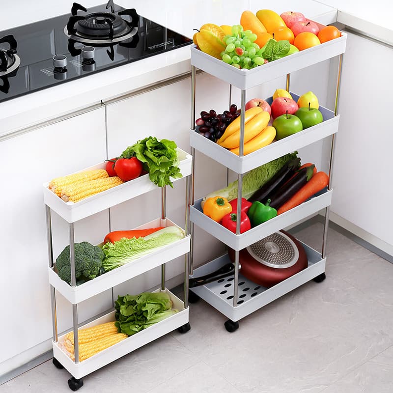 Prateleira doméstica para banheiro, piso multicamadas, cozinha, banheiro, sala de estar, quarto, armazenamento, plástico