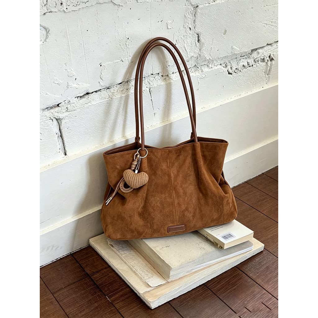 Casual Retro saco de grande capacidade senhoras 2026 novo estilo moda simples Commuter saco High-End sentido de um ombro