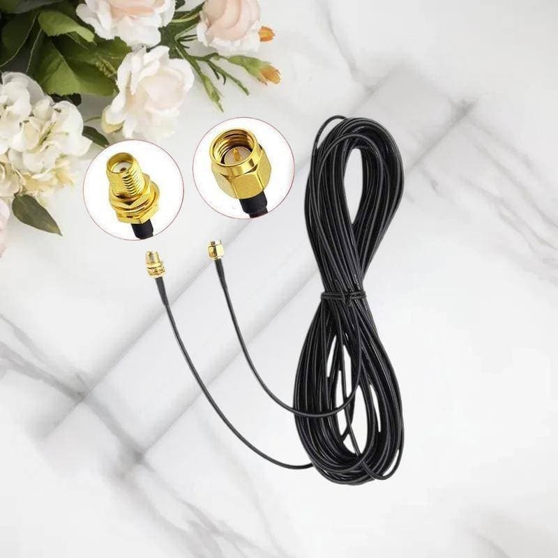 Cabo De Extensão qo RP-SMA Para-Fio De Alimentação Coaxial Macho Fêmea Antena WiFi/Roteador/Placa De Rede RG174 br