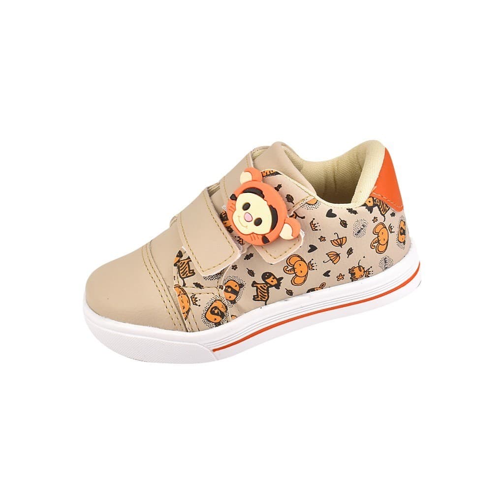 Tenis infantil casual menino moda confortável escola safari volta as aulas velcro leve macio