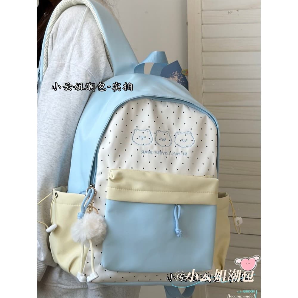 Mochila feminina de quatro quinta sexta série ins versão coreana mochila de estudante do ensino médio de alto valor para