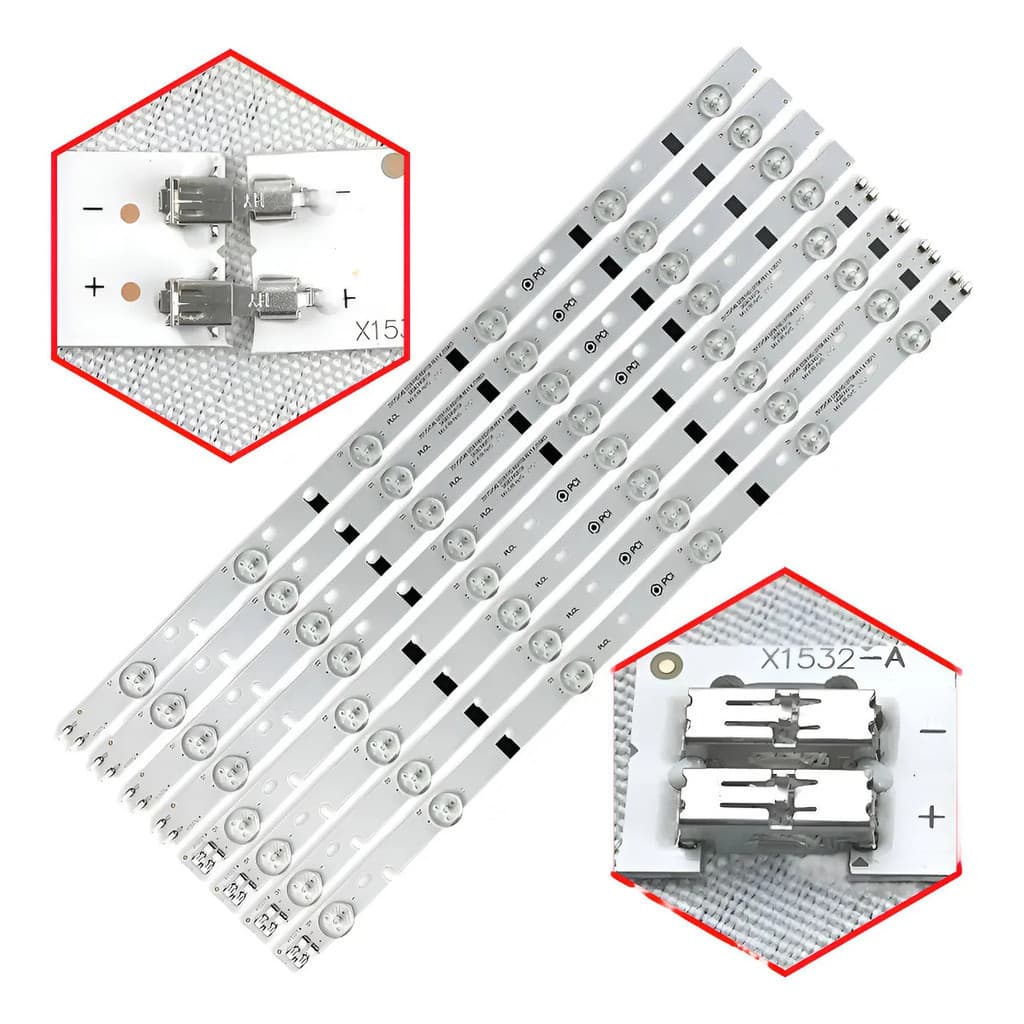 Pack De 8 Barras De Led Un46fh5205g Un46fh5303 Un46fh6203 MSL PARTS