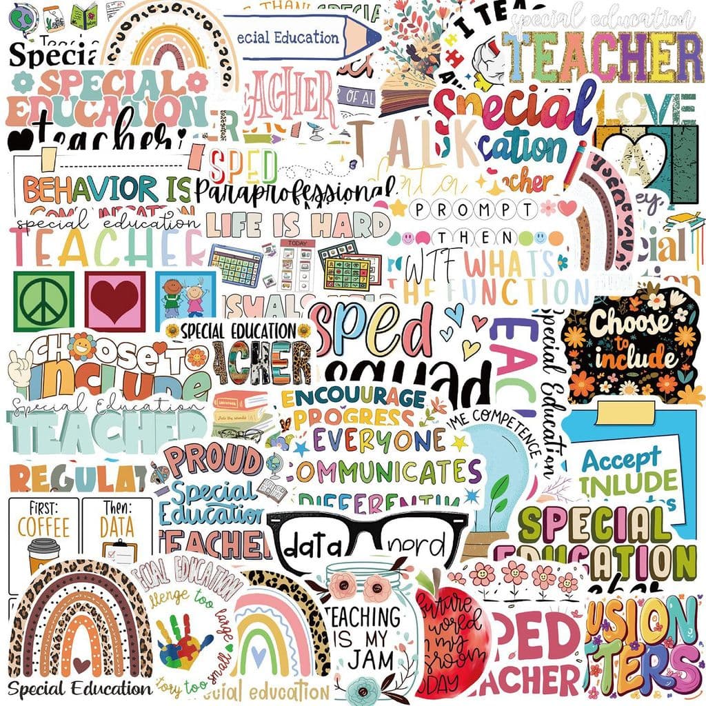 50 folhas dos desenhos animados educação especial Graffiti adesivos decoração guitarra Notebook mala DIY à prova dwaterp