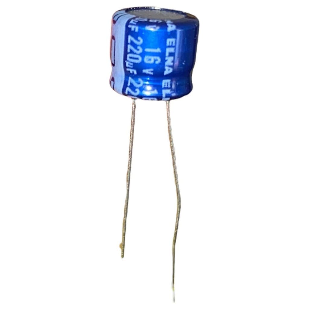 Capacitor Eletrolítico 220uf 16v 85°c Elna Original Kit 10un