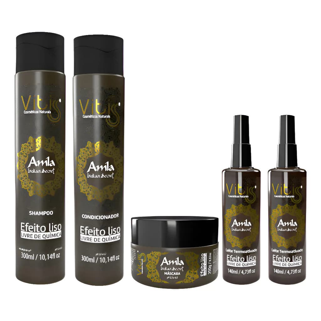 Kit Vitiss Amla Hidratação Cabelos Lisos 1,13l