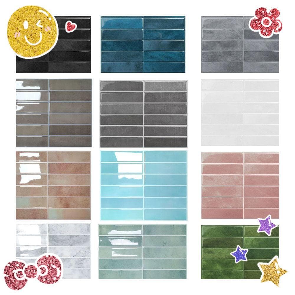 Adesivos De Parede Autoadesivos Para Azulejos , Papel Antiincrustante À Prova D'água , De Óleo