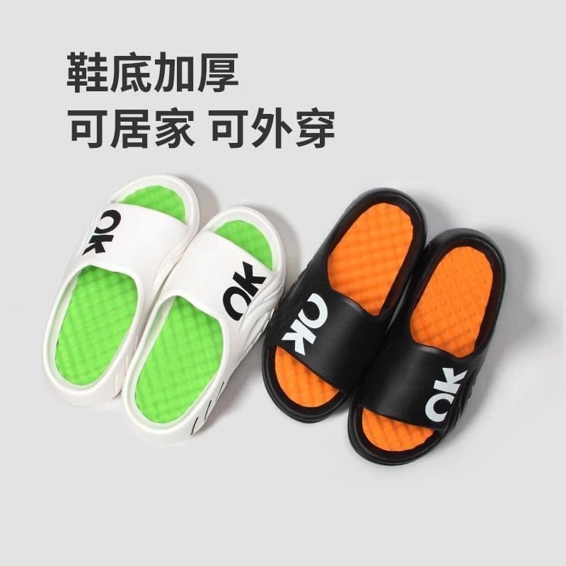 Sandálias masculinas para uso externo, sandálias masculinas para casa, sapatos de praia masculinos, chinelos de sola gro