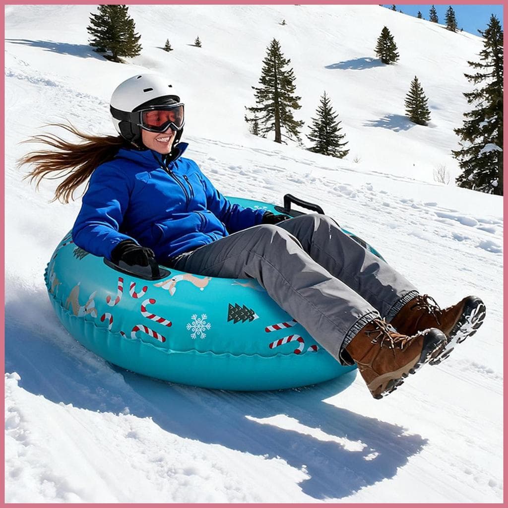 Tubos De Neve Design De Rena Ferramenta De Trenó Com Alças Inflável Para O Inverno Ao Ar Livre Praia Jogar Esporte mubow